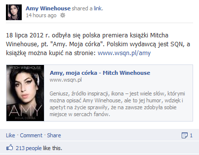amy winehouse facebook