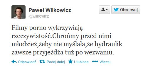 Przykłady tweetów - Paweł Wilkowicz - @wilkowicz