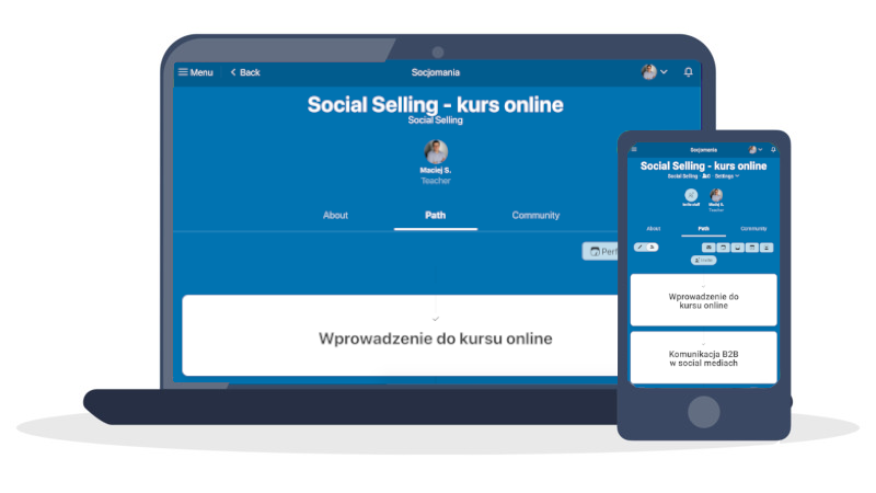 Kurs online Social Selling  - po polsku, na platformie e-learning Socjomanii