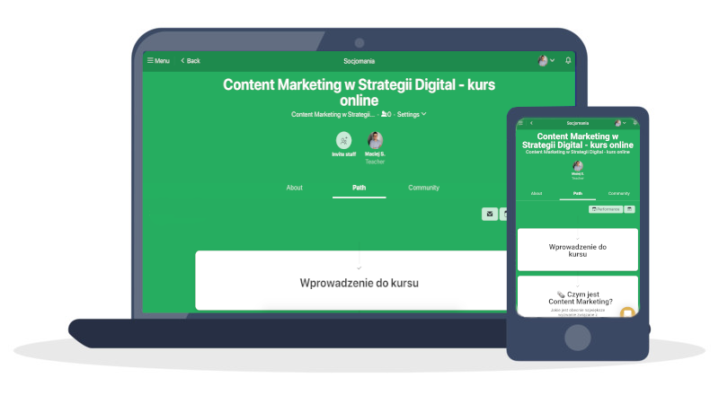 Kurs online Content Marketing w Strategii Digital  - po polsku, na platformie e-learning Socjomanii