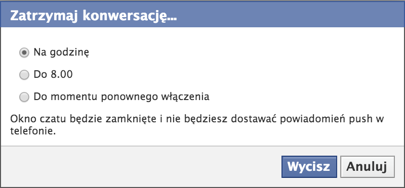 Potwierdzenie zatrzymania konwersacji Potwierdzenie zatrzymania konwersacji