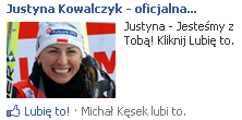 Justyna Kowalczyk reklama FB