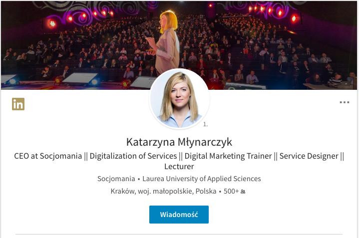 Profil Katarzyny Młynarczyk na LinkedIn Profil Katarzyny Młynarczyk na LinkedIn