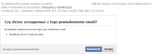 Ustawienia powiadomień na e-mail Ustawienia powiadomień na e-mail