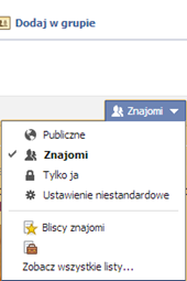 Prywatność na Facebooku Prywatność na Facebooku