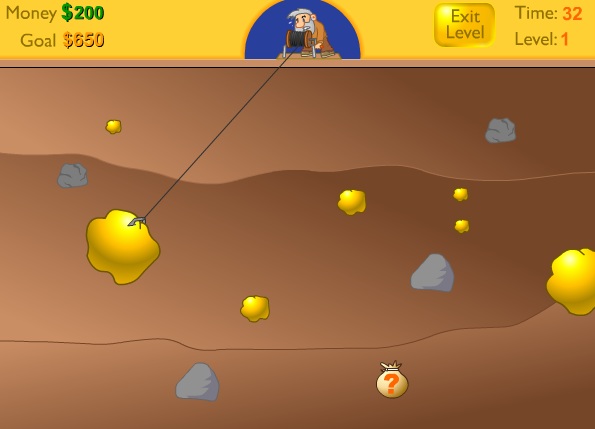 Gra zręcznościowa - Poszukiwacz złota