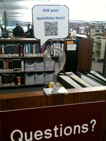 QR w bibliotece publicznej w Naperville, IL