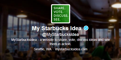My Starbucks Idea na Twitterze